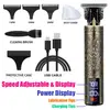 Professional Beard Trimmer for Men Zero Gapped T-Blade Hair Clipper & Mustache Trimmer Kit with LCD Display Hair Shears