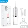 Portable Cordless Water Flosser, USB Rechargeable Smart Electric Oral Irrigator w/4 Jet Tips & 3 Modes, for Teeth & Braces Care