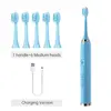 Tongwode Electric Sonic Toothbrush USB Rechargeable Waterproof Electronic Ultrasonic Whitening Tooth Brushes Replacement Heads