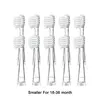 10PCS Kid's Replacement Toothbrush Heads Soft Bristle Replaceable Brush Heads For Seago SG977/EK6/EK7/SG513 Electric Toothbrush