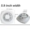220V 4/6/7inch 110/150/180mm Silence Ventilating Strong Exhaust Extractor Fan for Window Wall Bathroom Toilet Kitchen Mounted