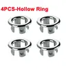 4Pcs Plastic Sink Hole Overflow Cover for Kitchen Bathroom Basin Trim Bath Drain Cap Sink Wash Basin Round Overflow Ring Plug