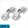 2/4/10PCS 90 Degree Cabinet Hinges No-Drilling HoleHydraulic Buffer Hinge Kitchen Cabinet Cupboard Hinges Furniture Hardware