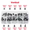 100 PCS 10 Models 6*6 Tact Switch Tactile Push Button Switch Kit Height: 4.1 5~12MM DIP 4P Micro Switch 6x6 Key Switch