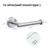 black Toilet Roll Paper Towel Toilet wall Holder Stainless Steel Organizers holder bathroom Self Adhesive Punch-Free Rack Tissue