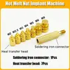 Heat Set Insert Soldering Iron Tip Head M2 M3 M4 Hot Melt Insets Nut Brass Screw Embedded Thread Insertion Kit Plastic 3d Print