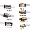 Creativity 3D PC4-M6 PC4-M5 PC4-01 PC6-01 Pneumatic Straight Connector Part Bore 4mm PTFE Tube Filament M6 Feed Fitting Coupler