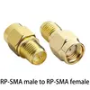1PC SMA to RP SMA Adapter RF Coaxial Connector SMA Male to RP-SMA Female Converter Gold Plated Copper Brass