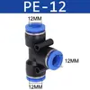 10PCS PE/PEG Plastic Quick Connector - 4-12mm Push In Fitting for Air Hose & Tube, Industrial & Home Pneumatic Systems​
