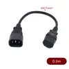 IEC60320 C13 Angle Converter Angle Extension Cable C13 to C14 PDU Angle Power Cables Male to Female AC Power Cord 10A 250V