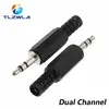 5PCS 3.5mm 1/8 "Single/Double Channel Stereo Plug Welding Type Audio Male Plug 3.5 Socket 2,3,4Section adapter connectors