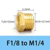 Brass Hex Bushing Reducer Pipe Fitting 1/8 1/4 3/8 1/2 3/4 Female to Male Thread Reducing Water Gas Adapter Coupler Connector