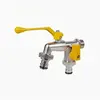 Garden Tools Brass Water Faucet 1/2" Outside & Inside Easy Turn On/Off Lever Handle Watering Supply Taps Ball Valve