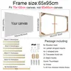 Various Sizes Canvas Frame Wooden Frames Natural Wooden Photo Oil Painting Canvas Diamond Painting Frames Canvas Wood Wall Frame