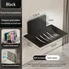 1pc Black Carbon Steel Soap Box Non Perforated Wall Mounted Bathroom Soap Box Bathroom Soap Holder Soap Storage Rack 2025