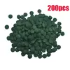 100pcs High Purity Spirulina Tablets Spiral Seaweed Enrichment Favorite Pets Food Fish Crystal Red Shrimp Fish Food Aquarium