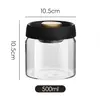 Vacuum Sealed Tank Coffee Beans Storage Glass Bottle Transparent Food Storage Jar Moisture-proof Extract Air Airtight Container