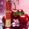 Handmade Cherry Scented Incense Sticks - 22.0cm Long-Lasting Artificial Wooden Incense Sticks, Safe and Non-Irritating for Indoor and Outdoor Use, Feather-Free Yoga and Meditation Decorations, Suitable for Camping, Travel, Garden, and Holidays (Halloween, Christmas, Thanksgiving), Aromatherapy Accessories, Festive Fragrance, Vibrant Design, Natural Appearance