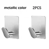 2pc/4pc bathroom clothes hooks, adhesive wall hooks, stainless steel towel racks, bathroom kitchen hardware, multi-purpose hooks