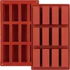 Granola Bar Mold, Rectangle Silicone Candy Molds for Baking Energy Bars Chocolate Bar Mold 12-Cavity Butter Mould