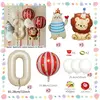 Carnival Themed Decor balloon Set, Cartoon Lion Balloons, for Circus Themed Birthdays and Carnival Party Decor Balloons