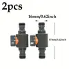 16mm Nipple Faucet Quick Connector Valve Garden Hose Ball Valve Accessories Watering Gun Adapter Drip Irrigation System Adapter
