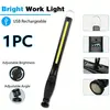 KDULIT LED Magnetic Work Light Rechargeable Underhood Work Lamp With Hooks & Rotating Magnetic Base For Car Repairing Emergency