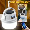 Solar Camping Lights Outdoor Waterproof Multifunctional Tent Flashlight Type-C And Solar Charge Atmosphere Light LED with Hook ﻿