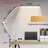 10W LED Desk Lamp with Clamp Swing Arm Eye-Caring Dimmable Desk Light 10 Brightness Levels 3 Modes USB Charging