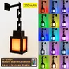 Pixel Style Night Light Portable Lantern Tabletop Ornament 16 Colors Lantern DIY Interior Decoration Festival Atmosphere Light