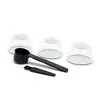 3Pcs Fit For Dolce Gusto Coffee Filter Cup Reusable Coffee Capsule Filters With Spoon Brush