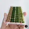 4colors/104tufts Model Grass Tufts for Miniature Scenery,Model Grass Tufts for Patios Static Grass Tufts Grass