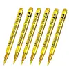 4/6pcs Waterproof Permanent Metallic Brush Paint Marker Pens DIY Resin Mold Gold Silver Drawing Supplies Craft Markers Pen