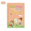 Children's Groove Control Pen Practice Calligraphy, English Alphanumeric Mathematical Drawing, Training Exercise Book