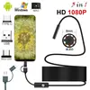 New 8mm Endoscope Camera 1080P HD USB Endoscope With 8 LED 1/2/5M Flexible Cable Inspection Borescope for Android PC