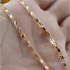 Exquisite Fashion 18K Gold Color Filled Necklace For Women Men Size 16-30 Inch Jewelry Chain Wholesale