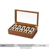 Oirlv 10 Grids Watch Box Wooden Jewelry Box Watch Organizer Case Men Women Mechanical Watchs Storage Case Wristwatch Display Box