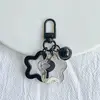 Acrylic Stars Bell Pendant Keychain Cute Colorful Backpack Purse Charms Metal Keyring Diy Jewelry Making Key Chain Accessories