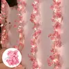1/2/5M Cherry Blossom String Light Garland Artificial Flower Vines Fairy Lights for Bedroom Wedding Party Holiday Decoration