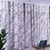 Solar LED Curtain Light Outdoor Garland Solar Fairy String Light Copper Wire Lamps for Garden Yard Wedding Party Holiday Decor