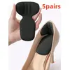 5 Pairs of Heel Grip Pads, Elastic Shoe Pads, Large Shoe Heel Pads, Pads for Men and Women, Improve the Fit and Comfort of Shoes, Prevent Heel Slipping and Blisters