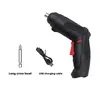 47-Piece Rechargeable Electric Screwdriver Kit 3.6V Cordless Lithium Power Tool Set for Home DIY Repairs and Assembly Tasks