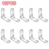 20PCS L Brackets Stainless Steel Corner Braces with Screws, 90° Right Angle Shelf Supports for Wood Furniture Accessories, Table