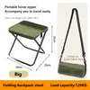 Folding Stool for Outdoor Leisure, Camping, and Hiking Fishing Trips, Convenient Shoulder Bag Style Portable Stool for Storage