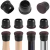 8PCS Round Chair Leg Floor Protectors Foot Cover Diagonal Silicone Furniture Black Table Feet for Hardwood Table Protect Floor