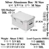 MOUNTAINHIKER 20L 30 48L 50L 80L 96L Camping Picnic Travel Box Accessories Storage Bag Hiking Aluminum Alloy Large Capacity Box