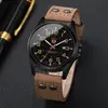 Fashion Arabic Dial Men Quartz Watch Casual Leather Strap Men's Calendar Sports Watches