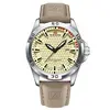 VA VA VOOM Men Casual Sport Military Quartz Calendar Wrist Watch for Man Business Leather Waterproof Male Clock Relogio Masculin