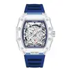 UTHAI BK134 Fashionable Men Watch Barrel Shaped Transparent Waterproof Quartz Watch Sports Clock Gift Watches for Man