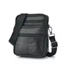 Men's Genuine Leather Crossbody Bag High Quality Zipper Pocket Retro Business Messenger Bag for Men
